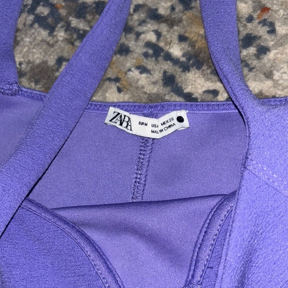Zara Purple Crop Top - Picture 5 of 7